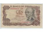 ESPAGNE 100 PESETAS 17 NOVEMBRE 1970 SERIE 1B TTB