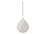 Miroir goutte fer Ornalise doré 27x37cm
