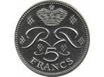 MONACO 5 FRANCS 1982 FDC