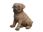 Statuette chien carlin en résine 38x25x39cm