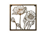 Décoration murale florale 32x29x33cm