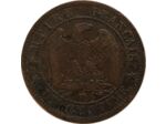 FRANCE 1 CENTIME NAPOLEON III 1856 W (Lille) TTB- (G86)