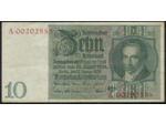 ALLEMAGNE 10 REICHSMARK 22-01-1929 SERIE A TTB+ (W180b)
