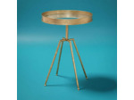 Table d'Appoint Ciara Fer doré 72x50cm