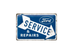 Plaque métal rétro Ford, Service & Repairs – Cadeau pour Fans de la marque FORD, Design vintage, 20 x 30 cm – Nostalgic-Art