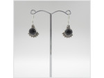 Boucles d'oreilles Onyx et Argent Massif