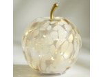 Pomme Simona LED blanche doré 16x16x17cm