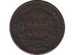 INDE BRITANNIQUE HALF ANNA 1835 TB