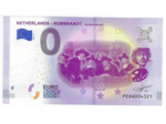 PAYS BAS 2019-3 REMBRANDT 350 JAAR BILLET SOUVENIR 0 EURO TOURISTIQUE NEUF