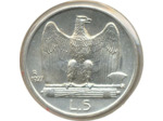 ITALIE 5 LIRE 1927 R SUP/NC (W67.1)