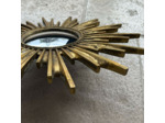 Miroir éclat solaire résine dorée 48x2cm
