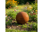 Grande Sphère Décorative Rouille 50cm