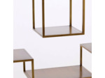 Etagère Labyrinthe bronze en métal 100x30x205cm