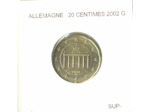 Allemagne 2002 G 20 CENTIMES SUP-