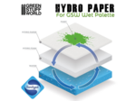 Hydropaper - Feuilles de recharge pour palette humide 50 pcs