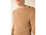 Pull marin uni Rochefort 100% laine Mérinos SAINT JAMES