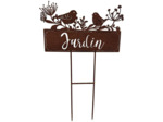 Pique jardin fer marron  41x65cm