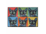 Tapis Antidérapant CHATS POP ART MULTICOLORE Garnier-Thiebaut