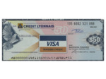 U.S.A. TRAVELERS CHEQUE VISA CREDIT LYONNAIS 50 DOLLARS 135.6002.521.898