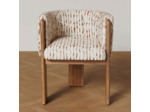 Chaise Amphitryon Beige Bois d'Acacia 60x63x77cm