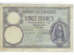 ALGERIE 20 FRANCS 16 11 1928 SERIE  V.2848 TB+
