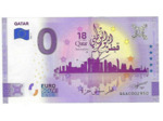 QATAR 2021-1 QATAR BILLET SOUVENIR 0 EURO TOURISTIQUE NEUF