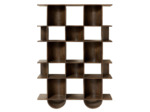 Grande Étagère Casini en Bois de Manguier 131x180x36cm