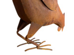 Poule décorative fer 38x18x39cm