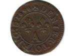 LOUIS XIV (1643-1715) DENIER TOURNOIS 1649 A (Paris) TB+
