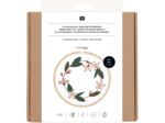 Rico Design Kit de broderie Motif couronne de fleurs de cerisier