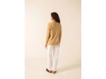 Gilet col V Blainville boutonné en maille de laine fine