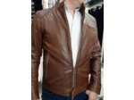 DAD108 Blouson homme cuir marron