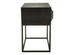 Table de chevet bois noir Lixly 53x35x55cm