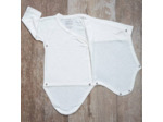 Body croisé antibactérien en bambou Picot Ecru 3-6-9 mois