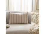 Atmosphera - Coussin Groove 58x38cm rayé Bleu Navy