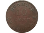 FRANCE 10 CENTIMES OBSIDIONALE 1814 TB G193d
