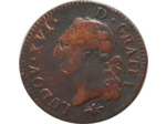LOUIS XVI (1774-1792) SOL A L'ECU 1791 D (Lyon) TB VG350