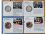 LUXEMBOURG 2025 lot 4 coincard 2 €URO DUC HENRI et SCHUMAN avec colorisées