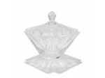 Bonbonnière diamant verre 11x11x11cm