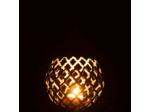 Photophore  doré aluminium Medium 15x15x14cm