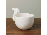 Bol lapin dolomite blanche 12x16x12cm