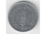 FRANCE 1 CENTIME INOX 1962 AVERS ECRITURE GRASSE SUP