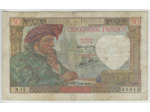 FRANCE 50 FRANCS JACQUES COEUR 13-6-1940 SERIE N.11 TB+