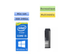 Dell Optiplex 7010 SFF - Windows 10 - i5 8Go 240Go SSD - Ordinateur Tour Bureautique PC