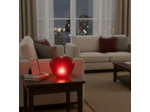 Lampe à Poser Affection Coeur rouge Verre bullé 32x17x28cm