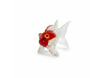 Figurine Miniature Poisson Japonais Verre Rouge 7x3x4cm
