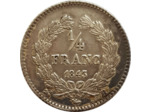 FRANCE 1/4 FRANC LOUIS PHILIPPE 1843 B (Rouen) TTB+