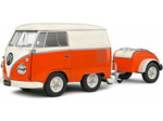 SOLIDO 1:18 Kool Kombi Orange & White 1950
