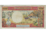 TAHITI PAPEETE 1000 FRANCS ND 1985 SERIE F.9 SIGNATURE 5 TB+