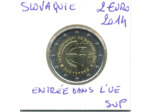 SLOVAQUIE 2014 2 EURO ENTREE DANS L UNION EUROPEEN  SUP-